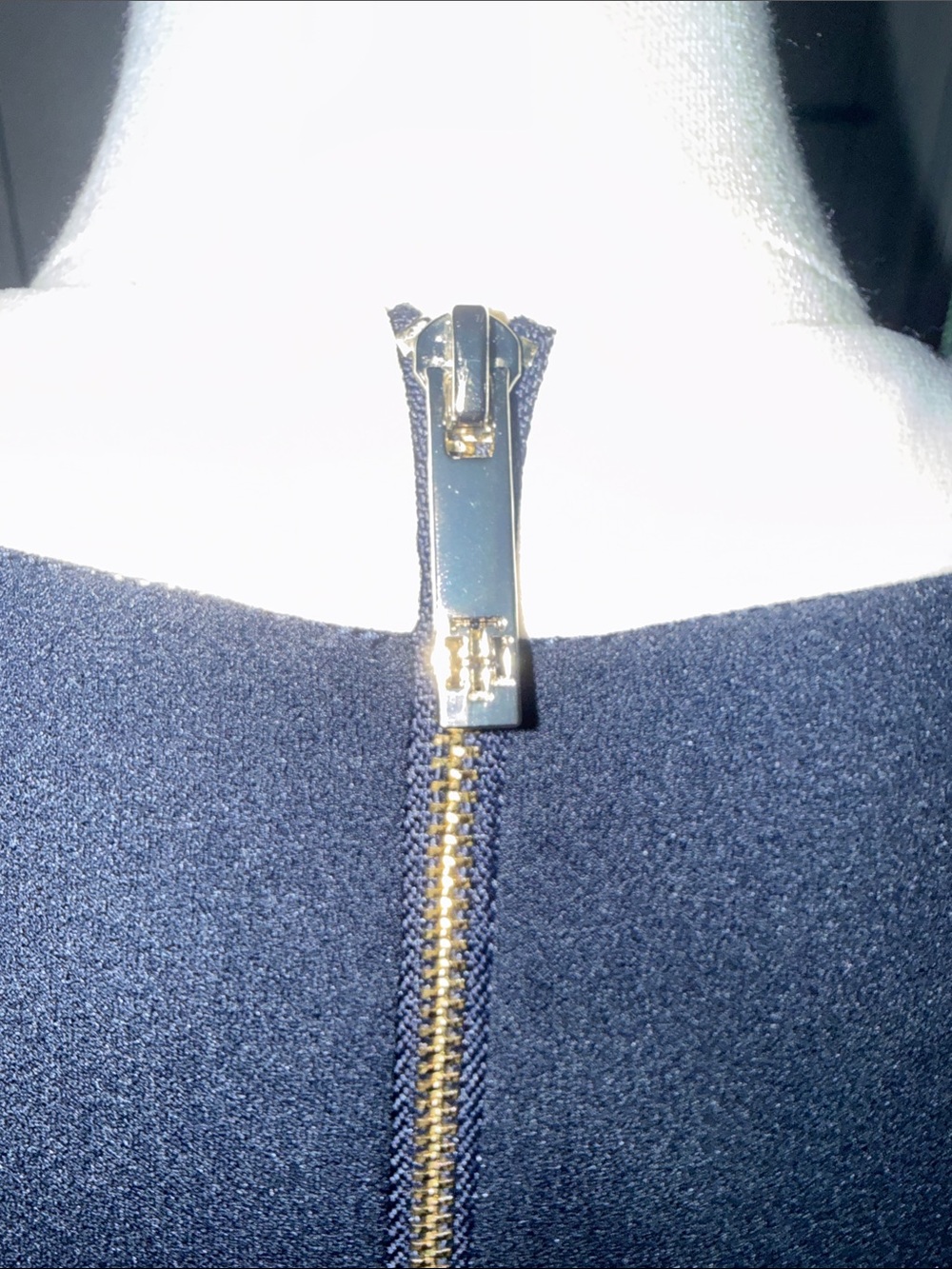 Tommy Hilfiger Navy Shift Dress with White Trim - Picture 7 of 9